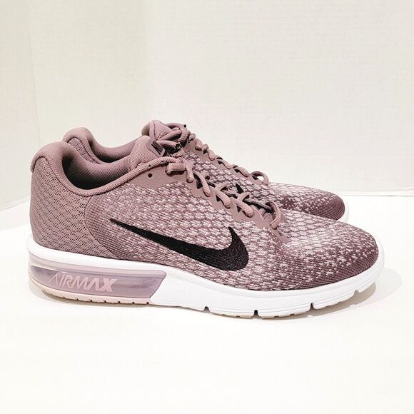 Nike Air Max Sequent 2 Running Shoes Women's Size 10.5 Taupe Grey Port Wine Plum - Picture 4 of 12